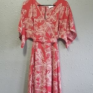 Orange/Red Bohemian Flowy Jumpsuit